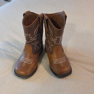 Wonder Nation Boy's Brown Western Cowboy Boots